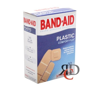 J & J BANDAID 30'S PLASTIC 1CT